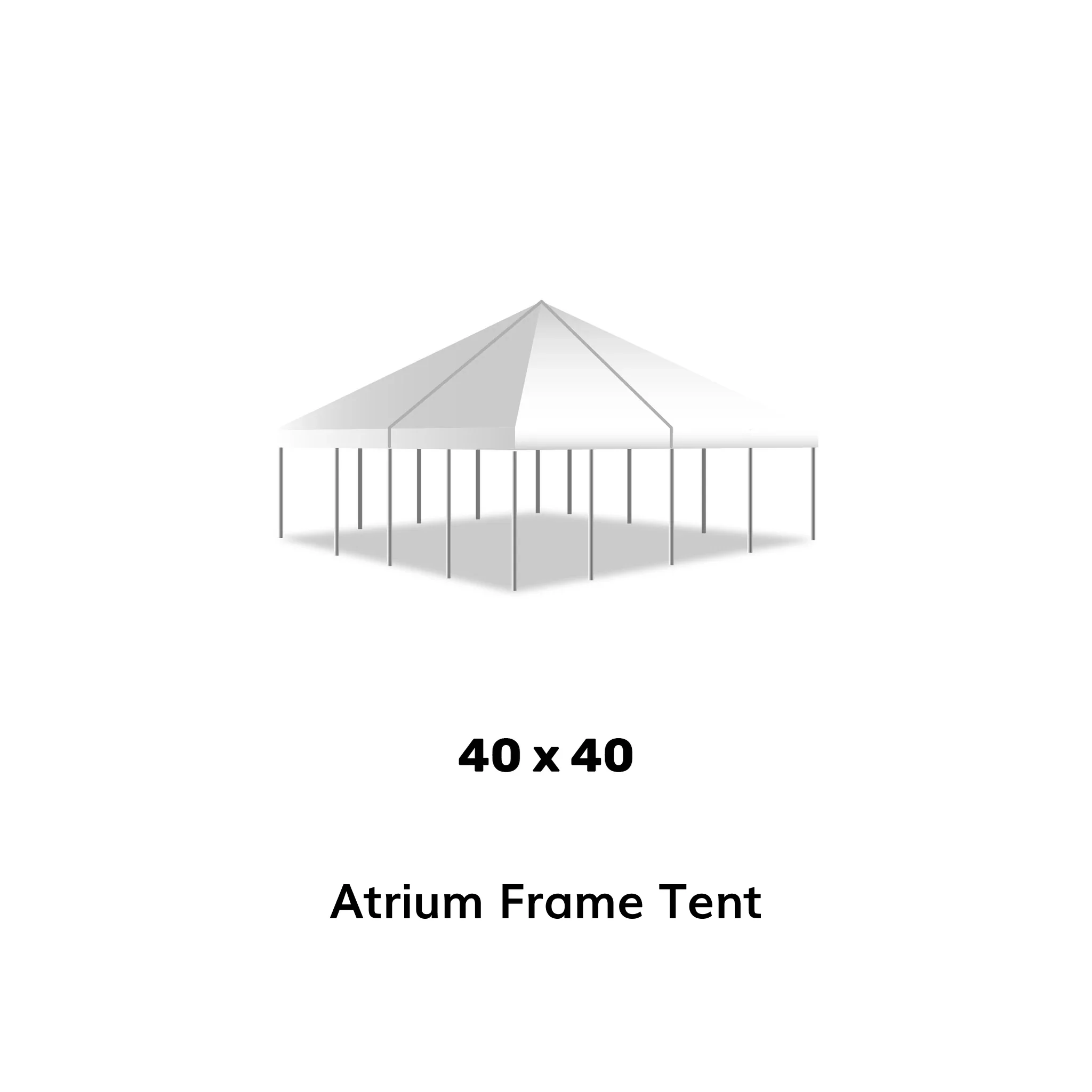 40' x 40' Frame Tent